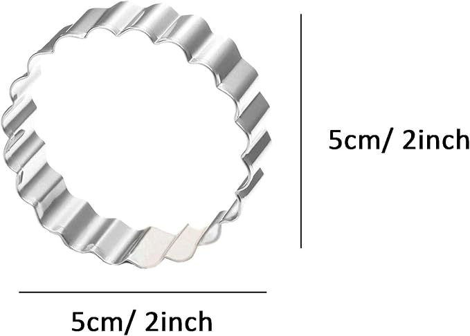 Fluted Round Circle Shaped Cookie Cutter