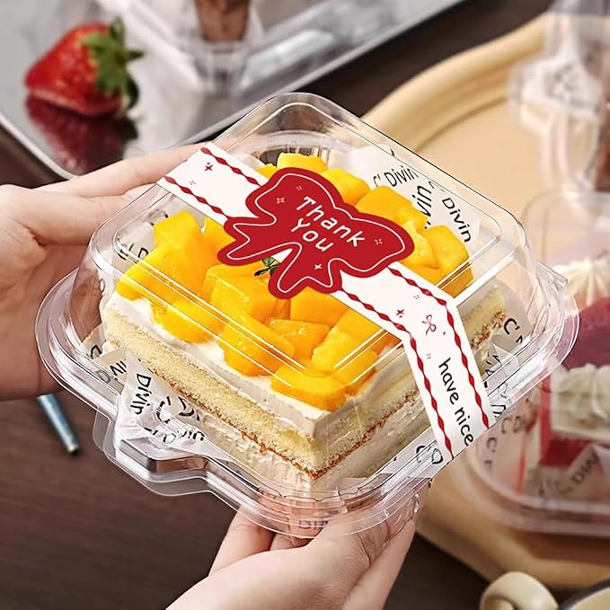 7.9” x 0.6” Long Thank You Stickers 150 Pcs Cute Large Red Bow Have A Nice Day Self-Adhesive Sealing Baking Labels Handmade Food Tamper-Proof Bakery Sticker for Baked Goods Small Busines Packaging