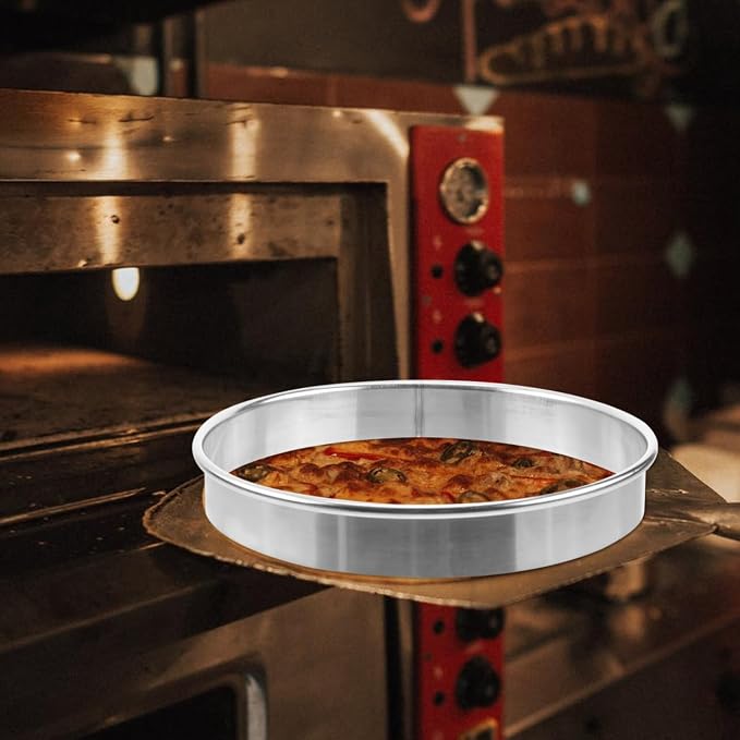 DOITOOL 7 Inch Cookie Cutter Round Cake Ring Stainless Steel Pizza Saucing Ring Large Biscuit Mold Pastry Tool for Baking Doughnut Cutting Mousse Dessert Making