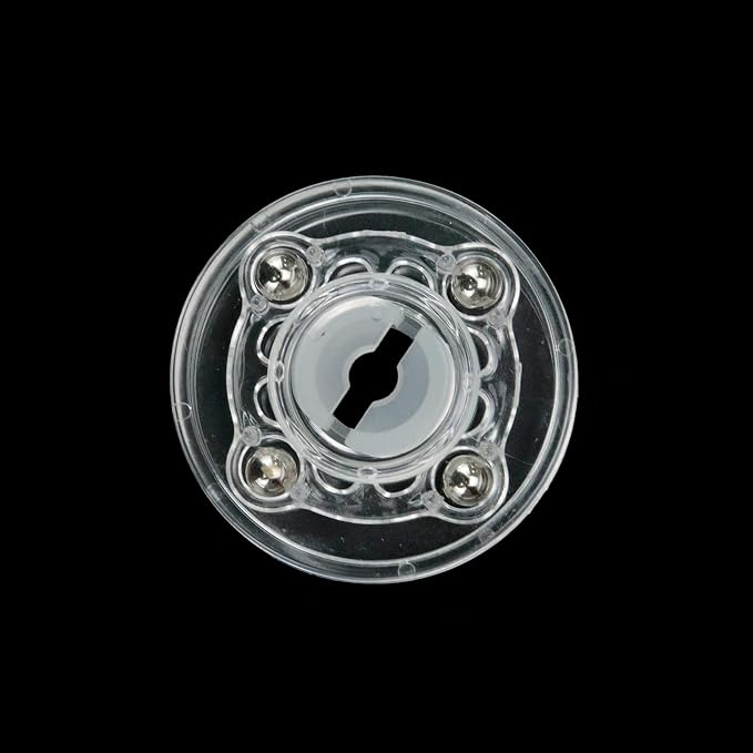 4Pcs Plastic Turntable 2-Inch Acrylic Turntable Heavy Duty Organizer Bearings Hardware for Kitchen Spice Rack Table Cake (Clear)