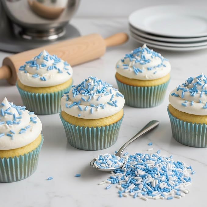Manvscakes, No Artificial Dyes, Blue Sprinkles, Natural Sprinkles, Gluten Free, Birthday Sprinkles, Blue Cake Decorations, Star Sprinkles, Cookies, Fondant Cake, Natural Dessert Toppings, 3oz