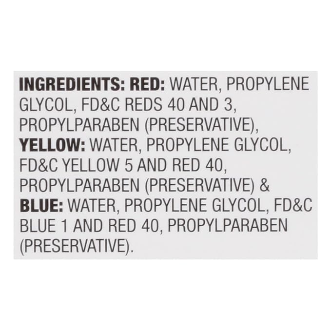 McCormick Assorted Food Colors & Egg Dye, Kosher, 1.5 Fluid Ounce (Pack of 8)