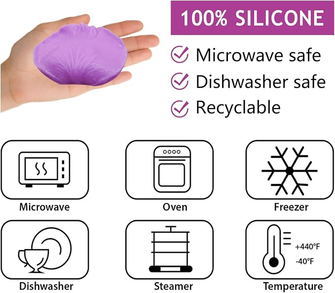 Rose Petal Silicone Molds Lotus Veiners Molds Flower Veining Fondant Molds for Cake Decorating Candy Chocolate Polymer Clay Set of 6