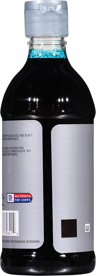 McCormick Culinary Blue Food Coloring, 16 fl oz - One 16 Fluid Ounce Bottle of Blue Food Coloring Liquid to Add Color to Cakes, Cookies, Icings and Fillings