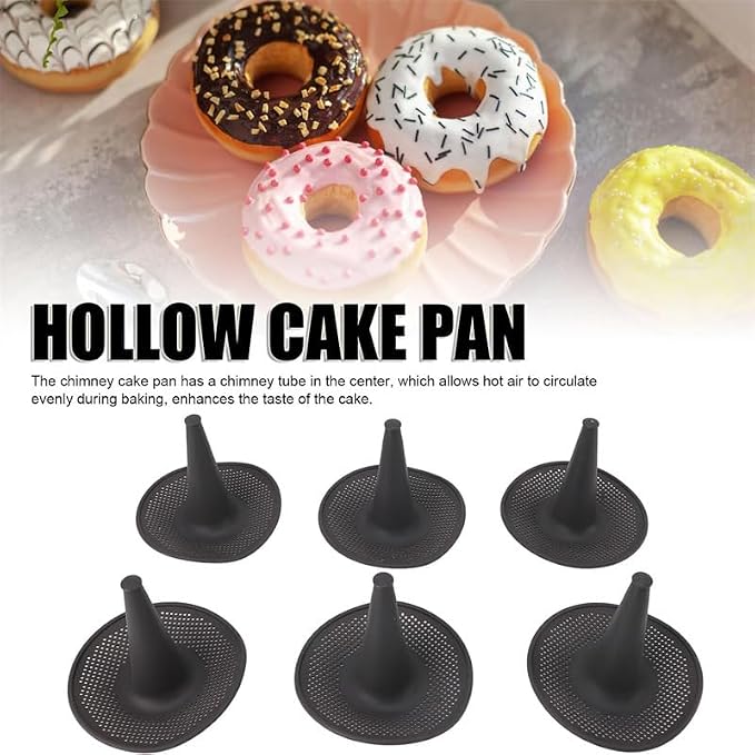 6-Cavity Silicone Donut & Bagel Pan Set, Non-Stick Doughnut Mold for Baking, Homemade Pastry Maker, Easy Clean Oven Safe