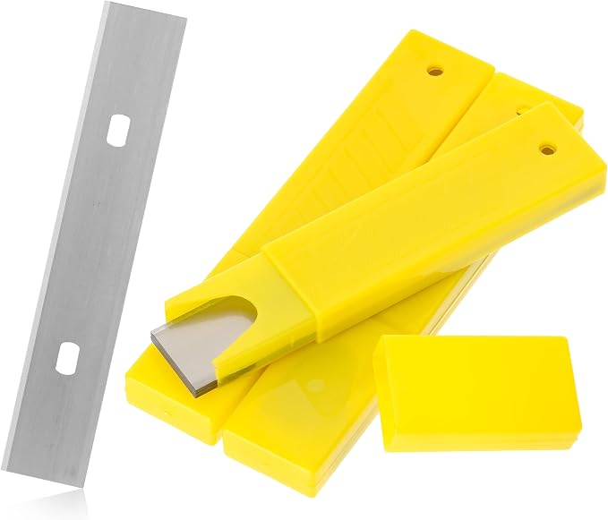 Bates- Replacement Scraper Blades, 4 Inch, 30 Pcs, Scraper Blades, Floor Scrapper Blade, Replacement Razor Blades, Carbon Steel Razor Blades, Paint Scraper Blades, 4 Inch Scraper Blades