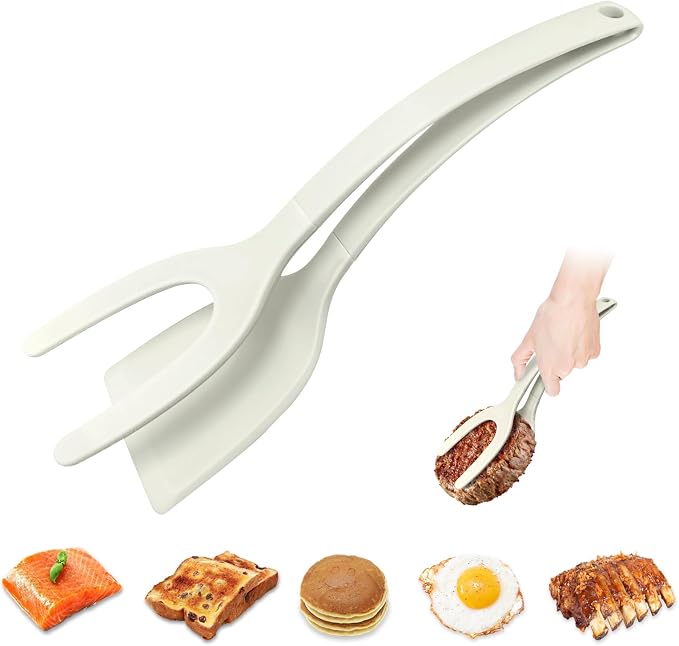 Silicone Spatula, BPA Free Kitchen Spatula, High Heat Resistant Rubber Spatulas, Ideal Kitchen Utensils for Non-Stick Pans, Sautéing, Frying, Baking, Turning and Flipping