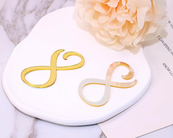 Shapenty Acrylic 0-9 Number Cake Toppers Picks for Birthday Wedding Anniversary Christmas Cake Decoration Party Supplies (Gold, 20)