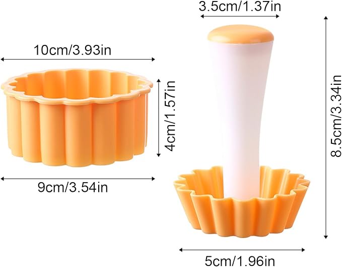 Egg Tart Molds, Tart Tamper Set, Food-Safe, Non-Stick Pastry Dough Press For Shells, Dishwasher-Friendly Baking Tools With Removable Parts, Ideal For Home Bakers