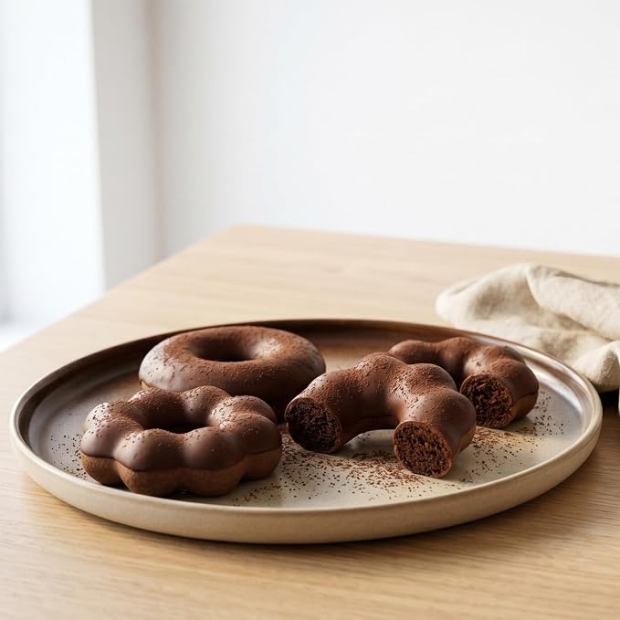 6 Cavity Flower Donut Silicone Chocolate Molds | For Candy Chocolate Cake Decoration