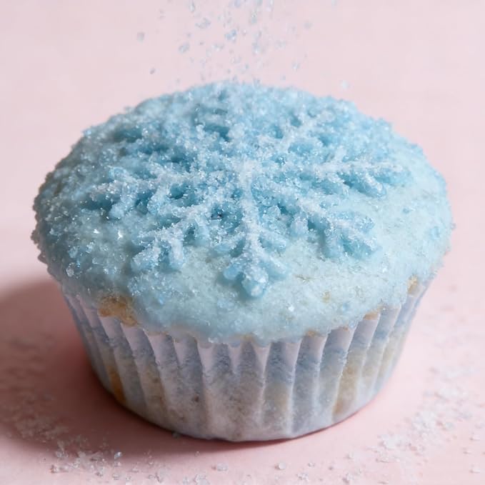 HeDeon&Rles Edible SkyBlue Sanding Sugar Crystals for Baking 120g/4.23oz Sparkling Sugar Crystals Cake Cupcake Pancake Ice Cream Top Birthday Wedding Easter Halloween ChristmasCake Decoration