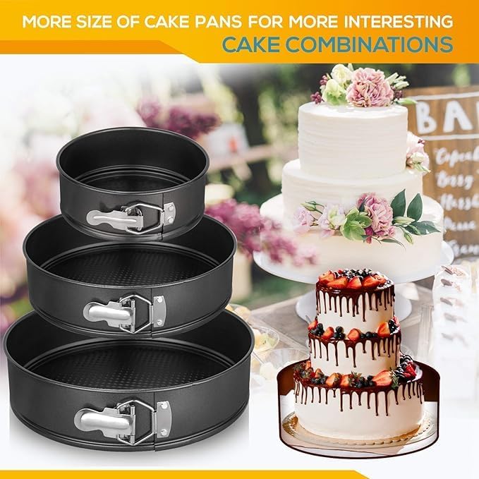 4" Springform Cake Pan - Carbon Steel Non-Stick, Removable Bottom, Ideal for Mini Cheesecakes & Single-Serve Bakes