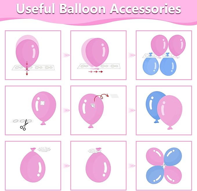 Balloon Pump Electric Party Decorations - Electric Balloon Pump for Balloon Arch Kit, Portable Dual Nozzle Balloon Inflator