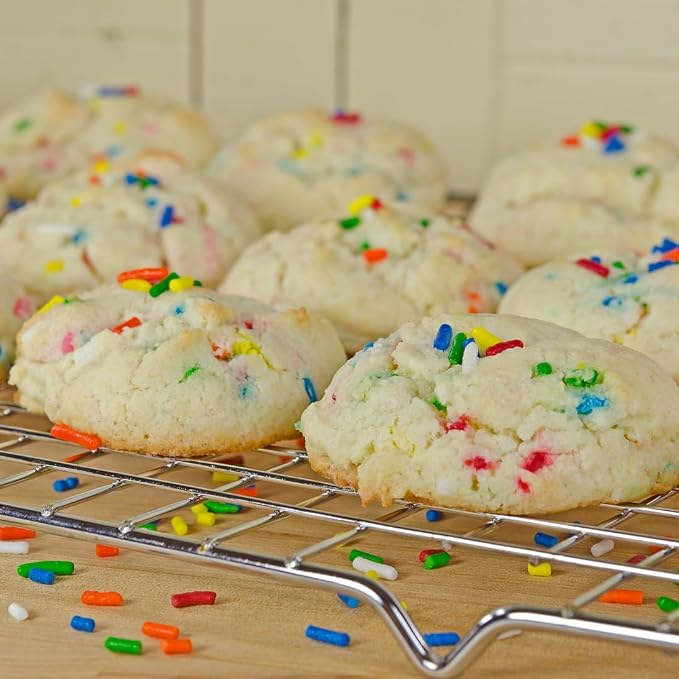Unpretentious Baker Rainbow Baking Sprinkles Colorful Jimmies, Gluten-Free, Resealable Bag (6 Ounce)