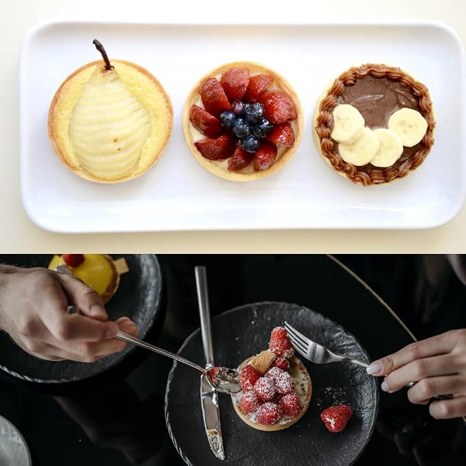 Round Tart Rings Tart Bottom Tower Cake Ring Mold Non Stick Perforated Tart Rings for Mousse Cheese Cake Muffin Pie Kitchen Baking Tart Molds (Round)
