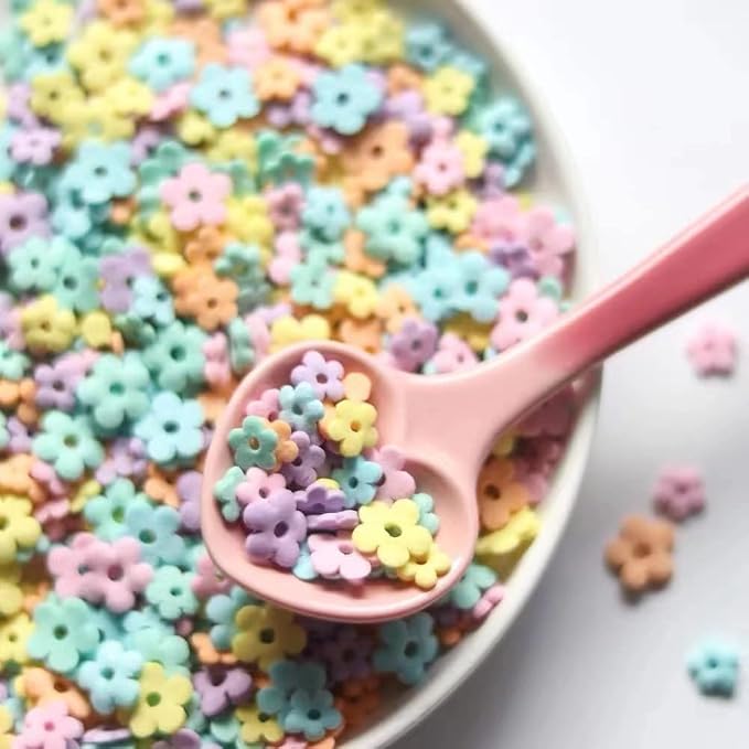 Edible Spring Flowers Sprinkles Ice Cream Sprinkles Candy Baking Edible Cake Decorations Cupcake Toppers 100g/ 3.5oz