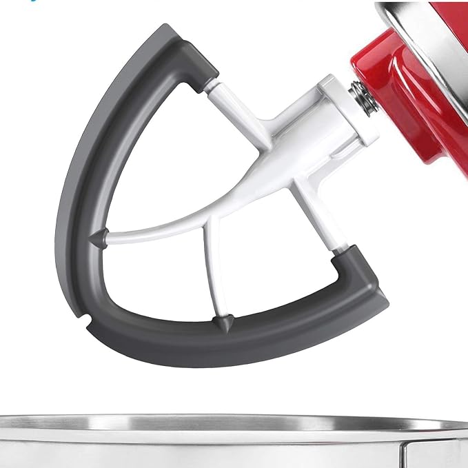 Flex Edge Beater for KitchenAid Mixer, 4.5-5 Quart for KitchenAid Mixer Attachments, Fits Tilt-Head for Kitchen Aid Paddle with Scraper for Kitchen Aid Accessories and Attachments by HOZODO