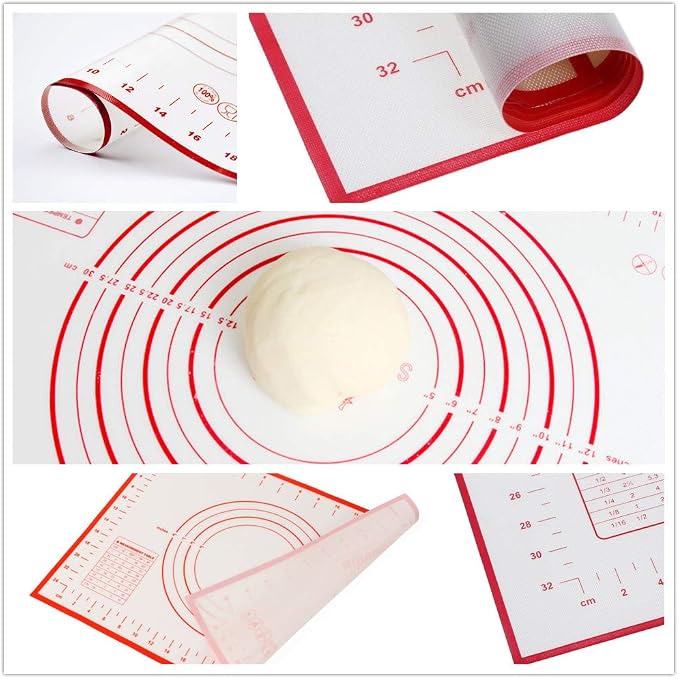 Gum Paste Flowers & Leaves Fondant Kit-10 Modelling Tools, 4 Ball Tools, 1 Veining Board, 1 Foam Pad, 1 Silicone Mat, 1 Rolling Pin