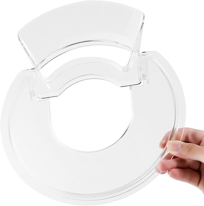 Pouring Shield for KitchenAid 4.5-5 Qt Tilt-Head Stand Mixer | Helps Reduce Splatter, Keeps Ingredients in the Bowl, Easy to Install, Remove, and Clean for Everyday Baking