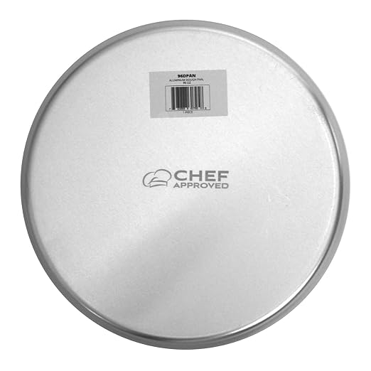 Chef Approved Aluminum Stable Dough Proofing Pan | Professional Round Shape Retarding Stackable Bakeware Pot for Bakery Pastry Coffee Shop | Fits 96DPANC Lid | 96 oz Capacity | 8.75"W x 8.75"D x 3"H