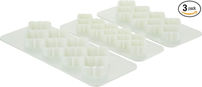 PME Geometric Multicutters for Cake Design-Moroccan Lantern-Set of 3, Standard, White (GMC184)
