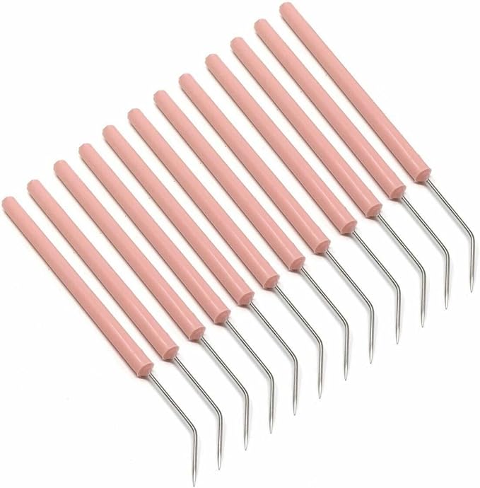 A2Z-Cookie Scribe Tool Stir Needle Cookie Decorating Tool, DIY Baking Pin Whisk Spatula Stainless Steel Needle Biscuit Shaping Icing Pin Scribe Modeling Tool - for Icing & Fondant Shaping (12 Pcs ANG)