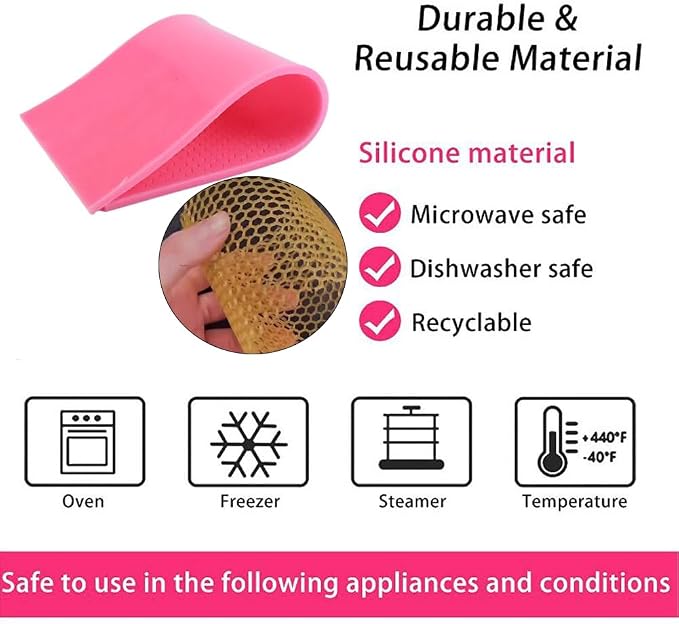 2Pcs Silicone Honeycomb Fondant Cake Mold, Lace Mat Mould, Embossing Mat, Kitchen Baking Cooking Tool