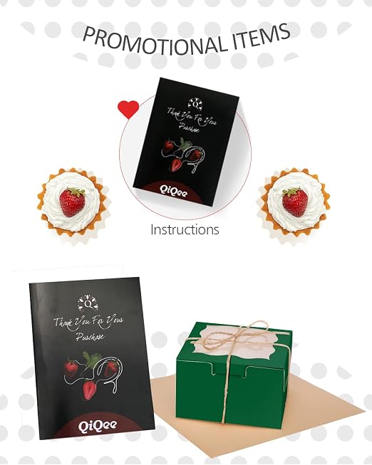 qiqee Deep Green Bakery Boxes with Window 55pcs 4x4x2.5 Mini Cookie Boxes Macaron Boxes Small Donut Pastry Boxes for Party