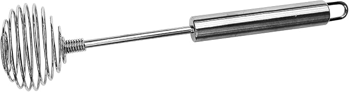 Fox Run 5829 Spiral Spring Whisk, 10" Silver Stainless Steel, Medium