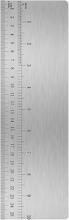 10inch Metal Cake Scraper，Stainless Steel Cake Edge Smoother for Buttercream, Cake Decorating Comb