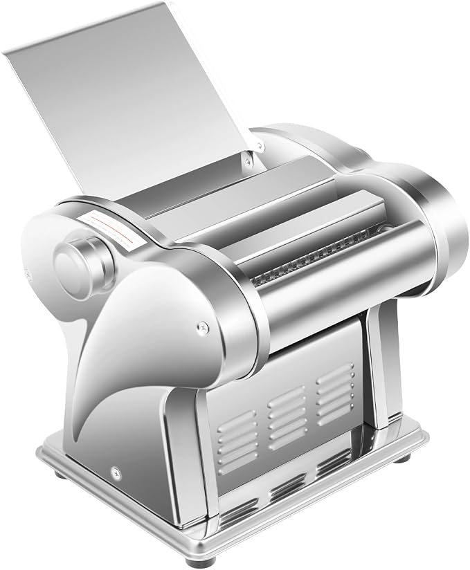Commercial Electric Dough Roller Sheeter Adjustable Multifunctional Noodle Pasta Maker Durable Easy Clean Compact Design Ideal For Restaurant Kitchen Home Baking Dough Processing 110V 135W