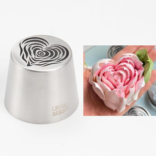 Extra Large Russian Piping Tips for Marshmallows Stainless Steel Flower Frosting Nozzles many styles Cake Decorating Baking tool for Buttercream, Cupcakes Cookies(SL85)