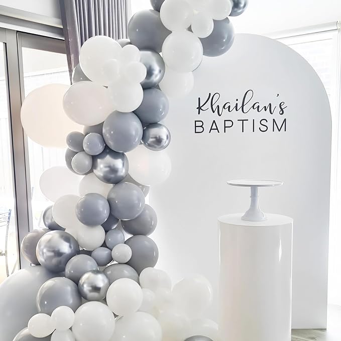 Voircoloria Gray Balloons, 66pack 12inch Grey Latex Party Balloons for Graduation, Wedding, Birthday, Gender Reveal, Baby Shower, Bridal Shower, Anniversary Party Decorations