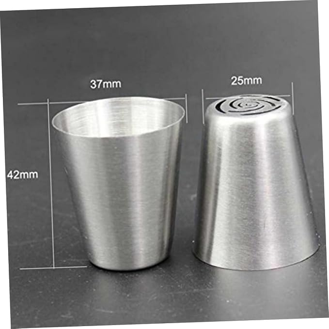 4pcs Large Piping Tip Couplers for Quick Swapping Russian Nozzle Converter for Cake Decorating Compatible Piping Bags