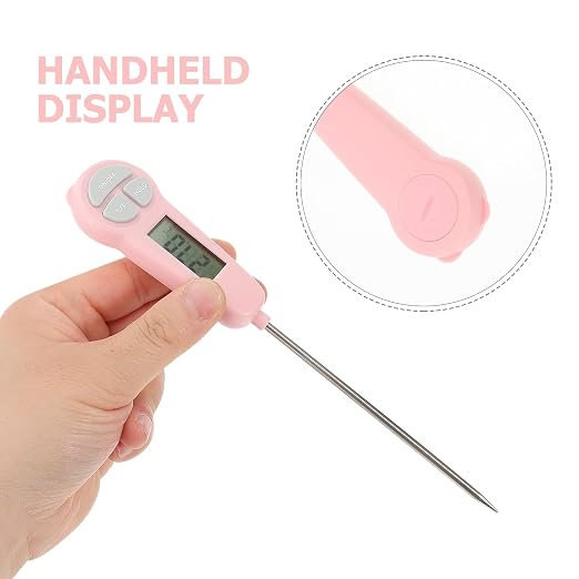 Digital Meat Thermometer Cooking Instant Read Temp Probe 30℃~300℃ Read Digital Cooking Candle Liquid Making for Oil Deep Fry Oven