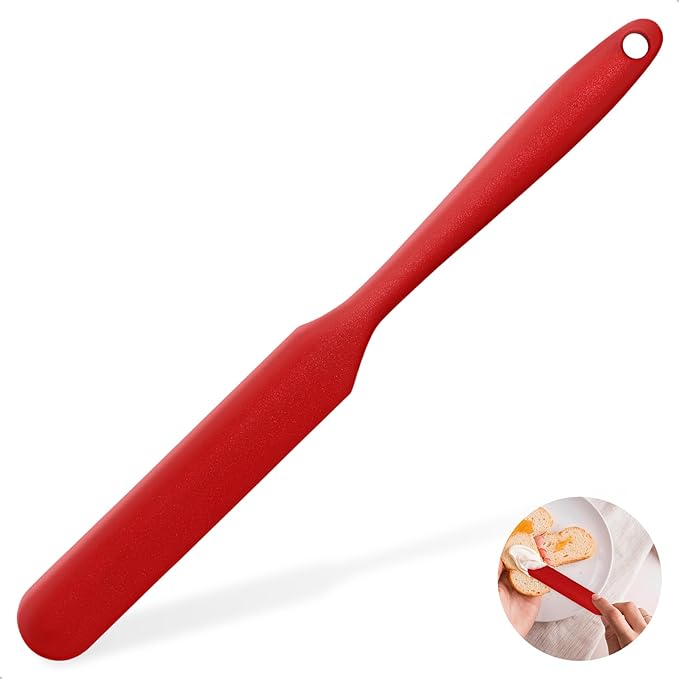 MOJOTORY Silicone Jar Scraper with Long Handle | Jam Spreader, For Peanut Butter, Kitchen Spatula, For Baking and Cake Icing