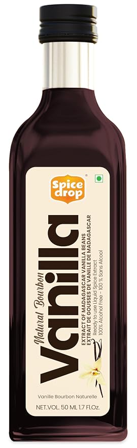 Pure Madagascar Vanilla Extract – Alcohol-Free, 1.69 Oz – 100% Natural, Rich & Aromatic – Perfect for Baking, Desserts, Milkshakes & Ice Cream – Superior to Vanilla Essence
