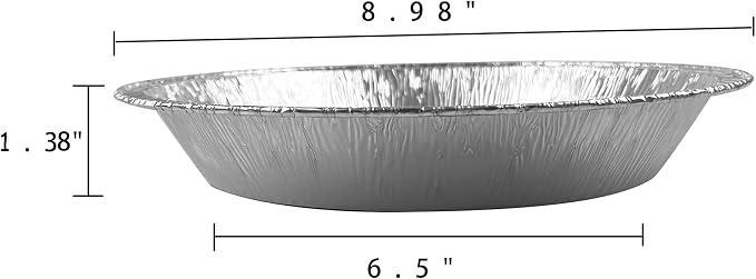 Waytiffer 9" Pie Pans (30pack) - Disposable Aluminum Foil Pie Tins,Heavy-duty, Baking Tin Plates, Standard Size