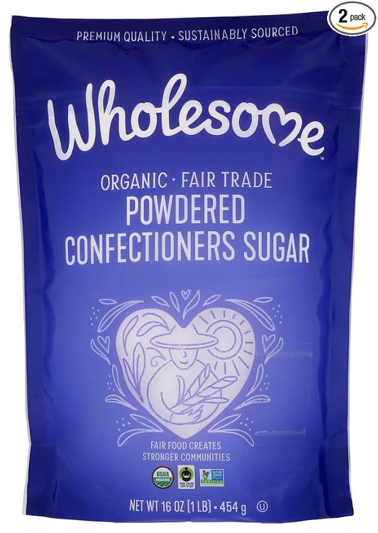 Wholesome Sweeteners Organic Powdered Confectioners Sugar -- 1 lb - 2 pc