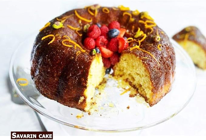 8 Inch Round Silicone Cake Mould - 2PCS Large Doughnut Mold，French Dessert Chiffon Cake Tube Pan, Non-Stick Mousse Bread Savarin Cake Baking Tray