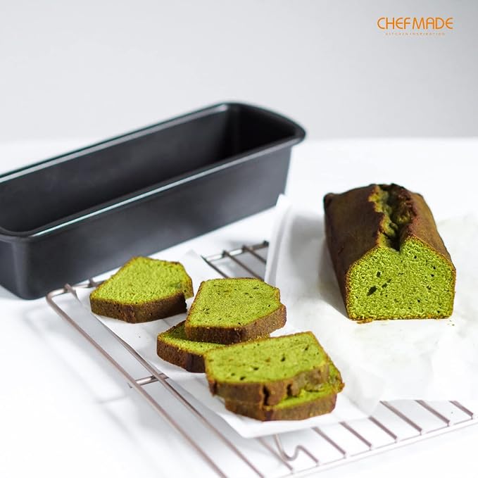 CHEFMADE Bread Loaf Pan, Nonstick Meatloaf Pan, 3" x 10", Set of 2