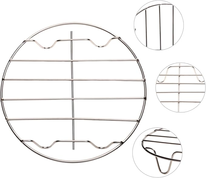 3Pcs 18cm / 7.09" Stainless Steel Round Steamer Racks, 7" Cooling Racks, Steaming Baking Rack for Pressure Cooker, Air Fryer, Canning