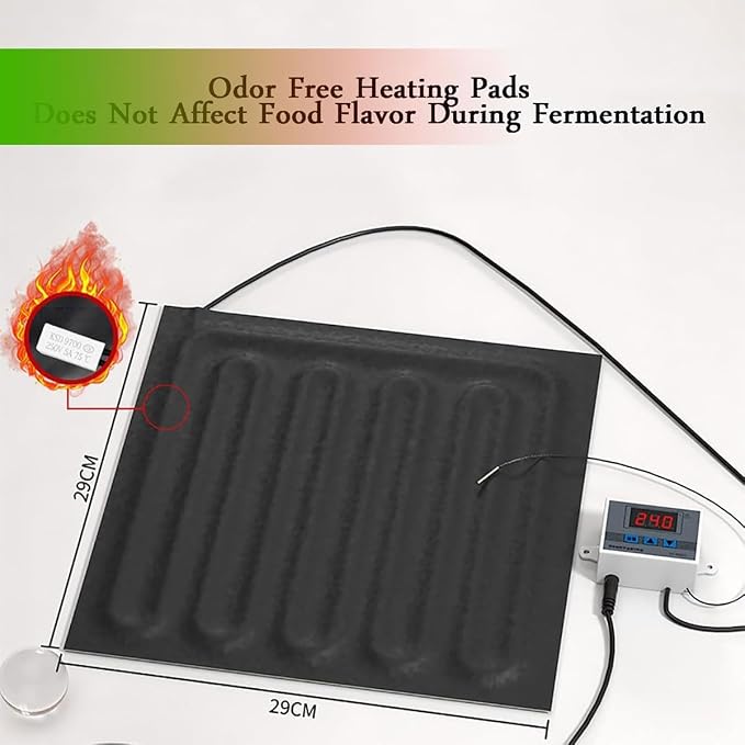 Foldable Dough Proofer Dough Fermentation Box with Heater and Timing,Dough Fermentation Cabinet,-50-110°C Accurate Temperature Control, Sourdough Bread Making Tool Set,for Making Bread Fermentation