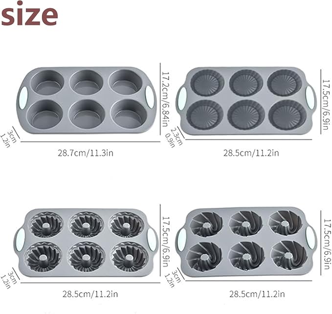 Wreath Ice Mold, Silicone Wreath Ice Cube Tray and Snowflake Mold Set, Flexible Silicone Mold for Wreath Ice Cubes Donuts, Soap & Chocolate, Easy Release (A)