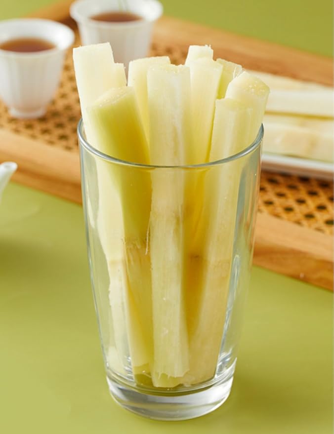Sugar Cane（360g/12.7oz,1Pack/bag）Packaged Peeled Sugarcane Chunks Convenient and Easy-to-eat Sugar Cane Sticks Yunnan Vacuum-Packed Middle-Section Sugarcane Flesh Saccharum Officinarum Snacks