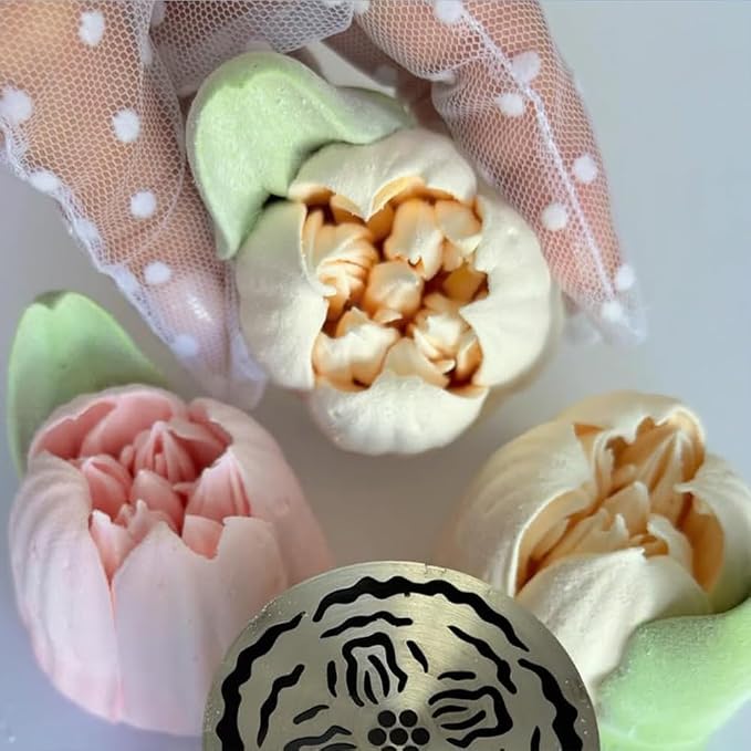 Extra Large Russian Piping Tips - Stainless Steel Flower Nozzles Set for Cake Decorating, Rose & Floral Icing Tips for Cupcakes, Cookies Professional Baking Tools (XXL, Style 67)