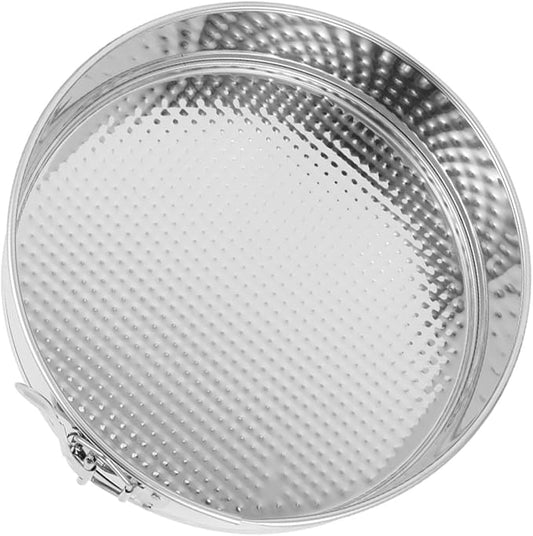 Cabilock 9-inch Stainless Steel Springform Cake Pan with Leakproof Lock, Removable Bottom Cheesecake Mold for Home Baking and Wedding Cakes, Sturdy round Baking Tray for Kitchen Use