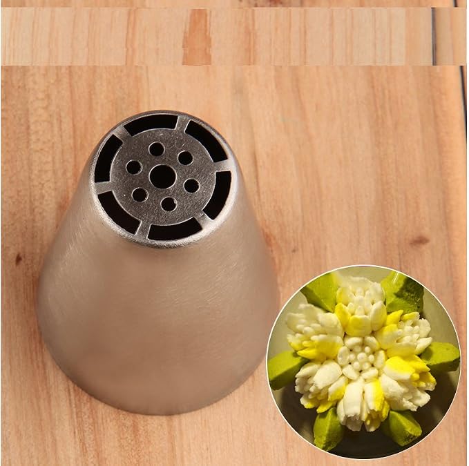Russian Nozzle Piping Tip Stainless Steel by Chef Collection (1, O11)