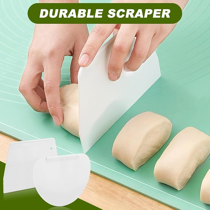 Round Cookie Cutter Set, 6 Pc 2-6 in, 1.2 in Deep, 2 Scrapers | Stainless steel cutters, Plastic scrapers, Dishwasher safe then dry, Not for cuts over 1.2 in depth in one pass