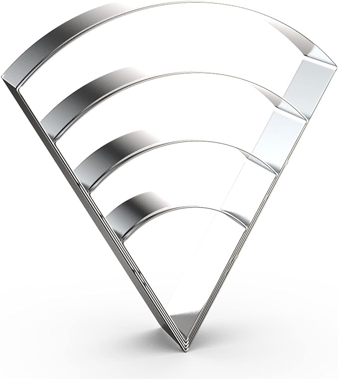 Pizza Slice Cookie Cutter Set Large - 5 Inch, 4 Inch, 3 Inch, 2 Inch - Geometric One-eighth Circle Candy Corn Geometric Cookie Cutters Shapes Molds - Stainless Steel